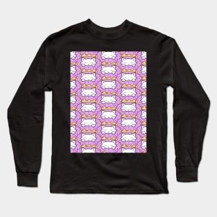 Pink cat donuts Long Sleeve T-Shirt